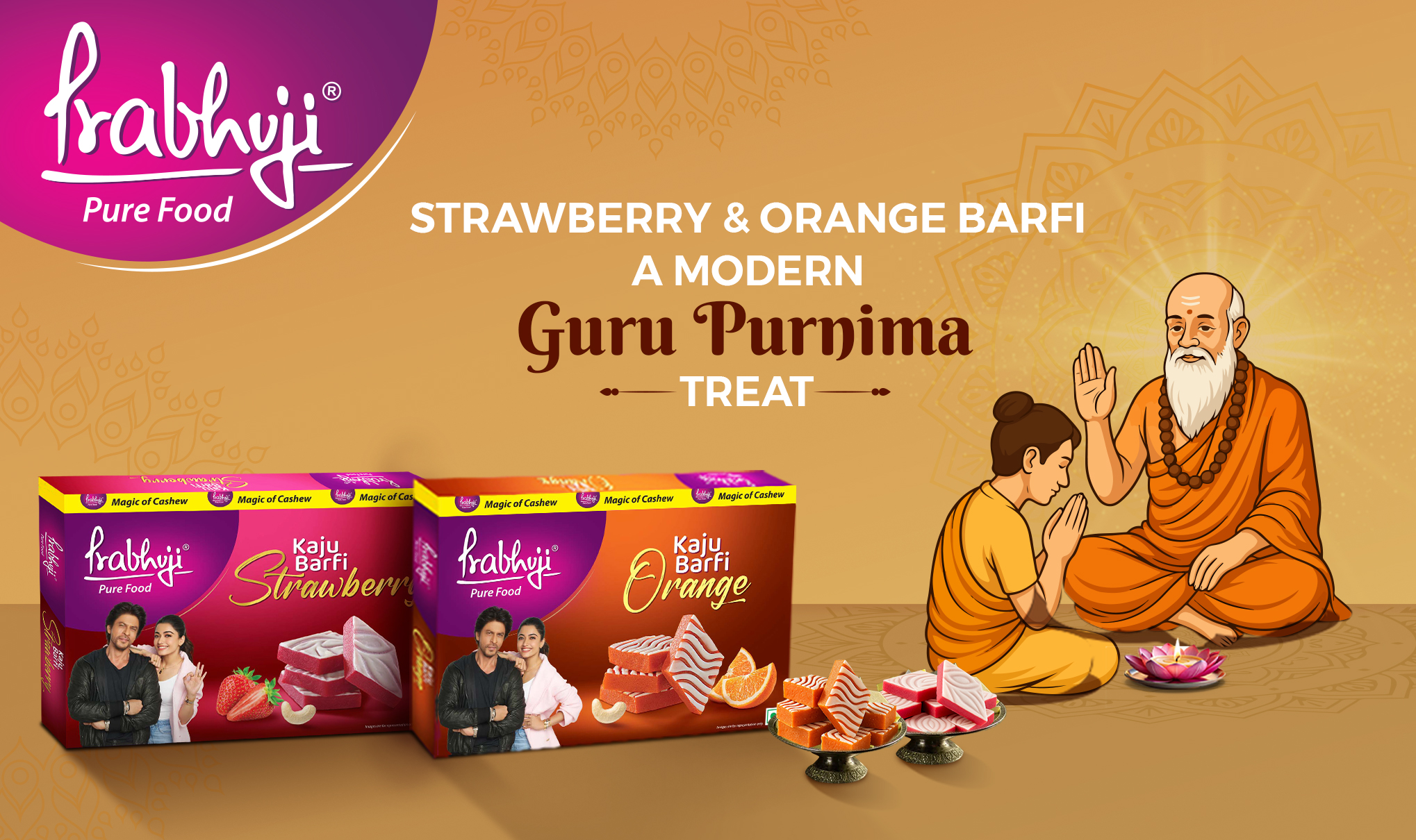 Prabhuji-Strawberry-Orange-Barfi-Guru-Purnima-Treat